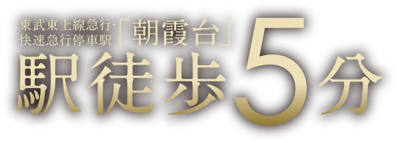 東武東上線急行・快速急行停車駅「朝霞台」駅 徒歩5分